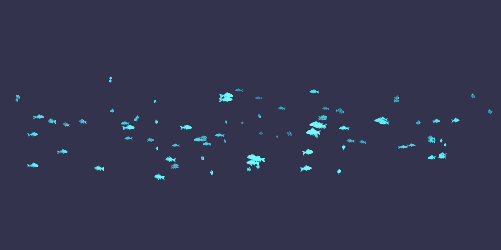 Web HLSL Boids 集群效果 01