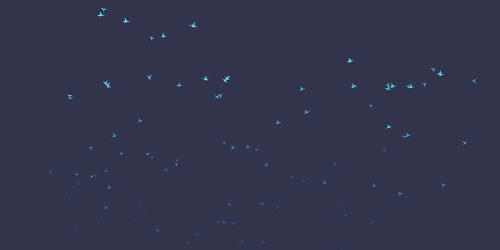 Web HLSL Boids 集群效果 02