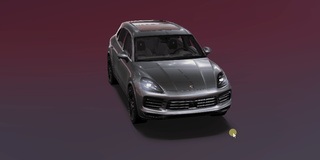 Web 汽车材质 Shader 效果 01